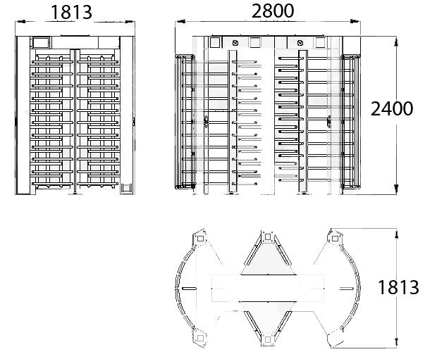 TS-FH5:Full Height Turnstile