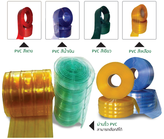 HPD-PVC-Roll:ม่านริ้ว2mm ม้วน