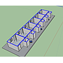 TEH-LRD06-3636C:บ้านพักคน แบบห้องแถว 3.6*3.6