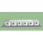 TEH-LRD06-3636C:บ้านพักคน แบบห้องแถว 3.6*3.6
