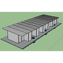 TEH-LRD06-3636C:บ้านพักคน แบบห้องแถว 3.6*3.6