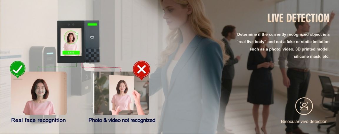 การเชื่อมต่อ online ของเครื่องสแกนหน้า เปิดประตู