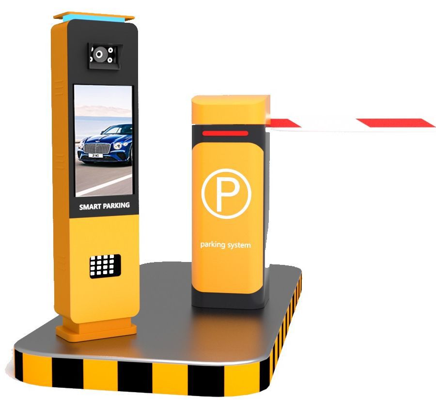 กล้องอ่านทะเบียนรถยนต์กับไม้กั้นรถ