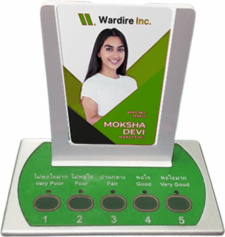 QS-FB01:เครื่องประเมินความพึงพอใจ Smart FeedBack