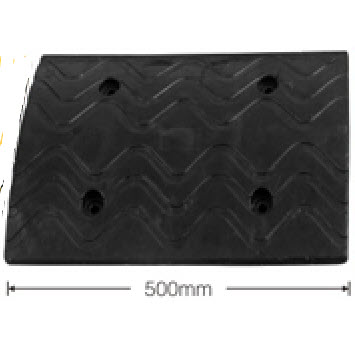 TE-JSD-002B:Rubber Speed Hump สีดำ