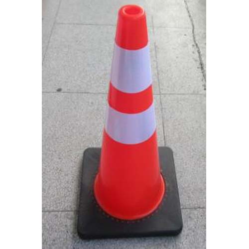 PVC Cone (Black Base) 70cm