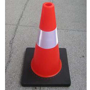 PVC Cone (Black Base) 45cm