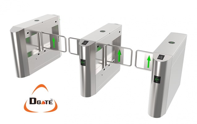ประตูกั้นบานสวิง Swing gate(Two movement)