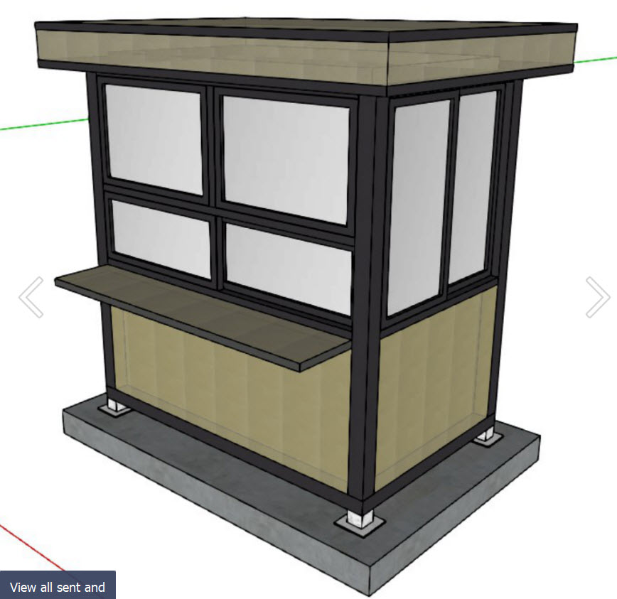 TEH-GB12-2515:ป้อมยามสำเร็จรูป Guard Booth GB12