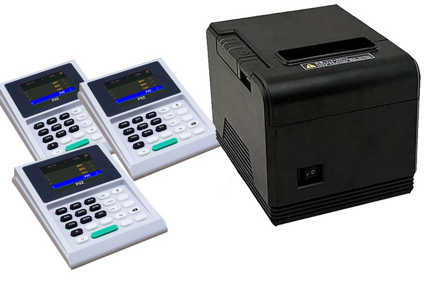 ชุดระบบคิว 3ช่องบริการ Queue printer 3 Counter