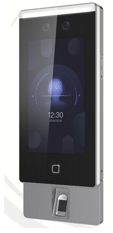 ACS-FR-K1T671MF:เครื่องอ่านใบหน้า บัตร ลายนิ้วมือ Face Recognition+Card+Finger เปิดประตู