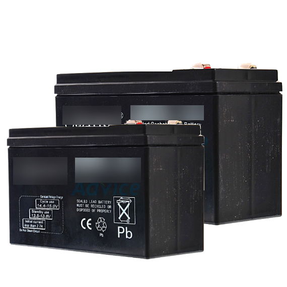 Battery สำรองไฟไม้กั้นรถ 12V 7Ah × 2 SLA Backup UPS Boom Barrier
