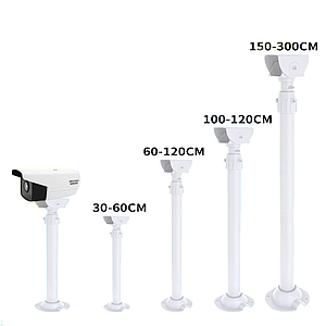 เสากล้อง CCTV ปรับระดับ 1.0-1.5m เหล็กกัลวาไนซ์ Adjustable Camera/LPR