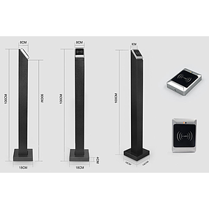 เสาเหล็ก เครื่องทาบบัตร / switch