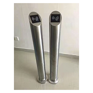 เสาสแตนเลส Stand Pedestal สำหรับเครื่องทาบบัตร / สวิตช์