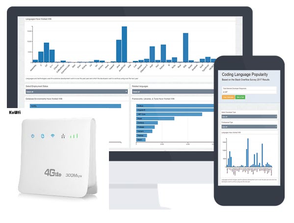 Online Software+4G Router สำหรับระบบนับรถ