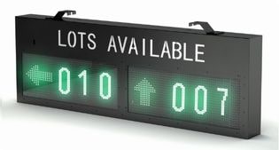 Indoor 2 Direction Display ระบบนำทางช่องจอดรถ
