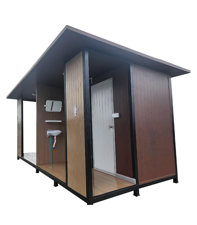 TEH-TL02:ห้องน้ำสำเร็จรูป ห้องน้ำสาธารณะ ชุด 4 ตู้ Public Toilet