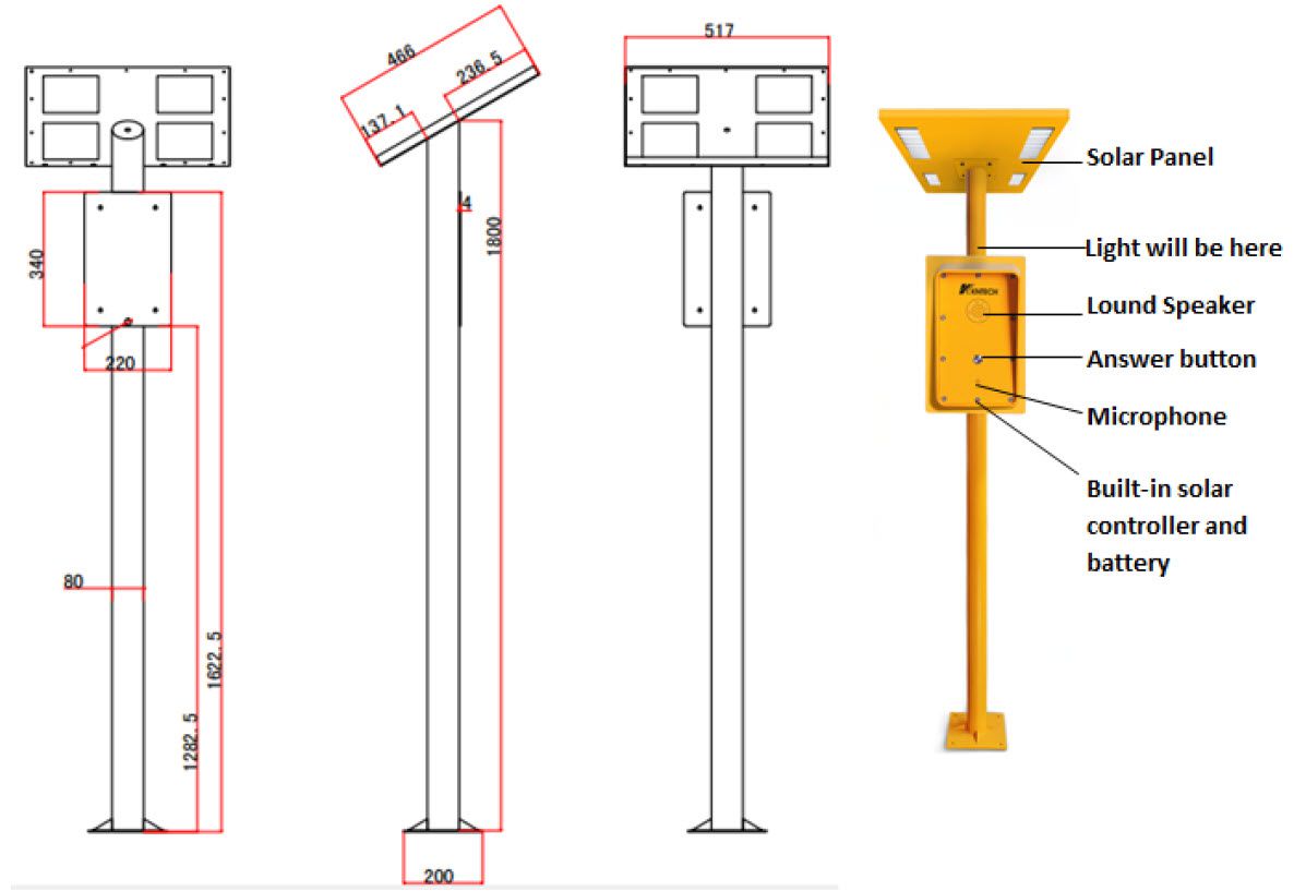 SOS-ZD09A Call Point Client - Emergency Call ปุ่มกดแจ้งเหตุฉ