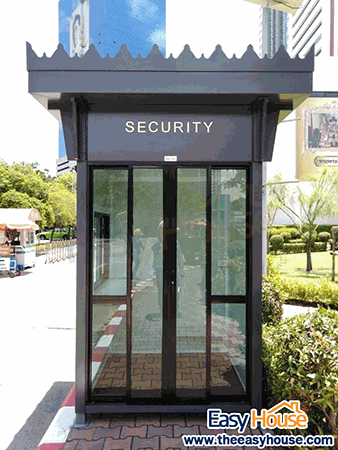 ป้อมยามสำเร็จรูป Guard Booth GB18 ขนาด 2.0x2.5 ม. (TEH-GB18-2025) — มุมมองการติดตั้ง
