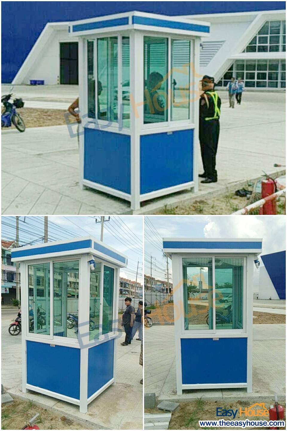 ป้อมยามสำเร็จรูป Guard Booth GB12 ขนาด 2.0x2.0 ม. (TEH-GB12-2020) — ภาพใช้งานจริง