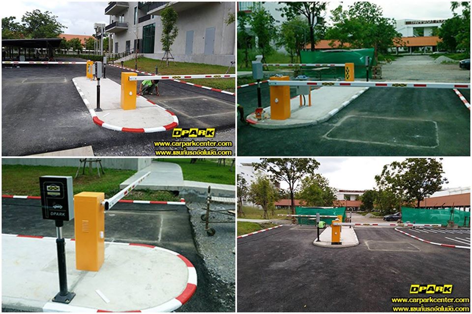 ตัวอย่างการติดตั้ง CP-PKS120 ในลานจอดรถจริง