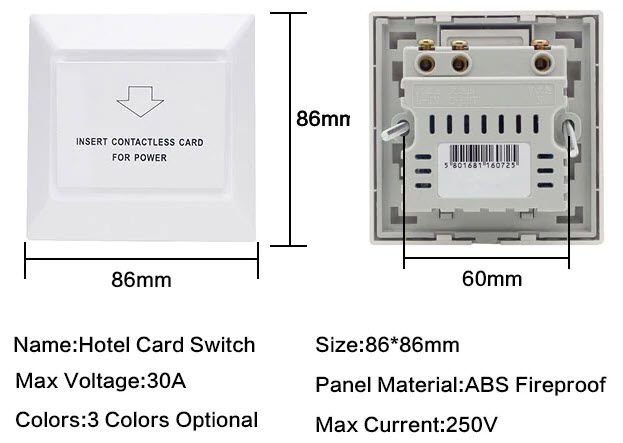 RFID Energy saving switch (HTL-SW-NK03) — ภาพหลัก