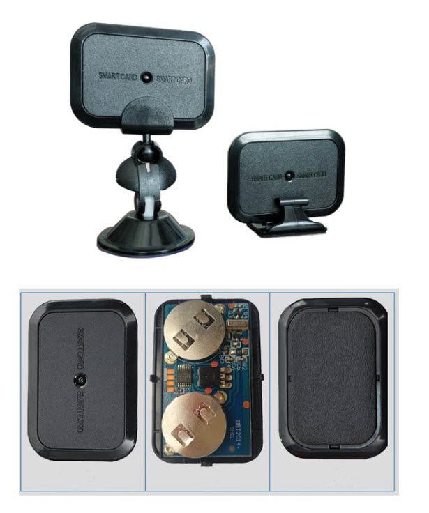 บัตร Bluetooth รุ่น CP-RF-LC433D สีดำ มุมมองด้านหลังแสดงช่องเสียบ Smart Card บนพื้นหลังสีขาวสะอาดตา
