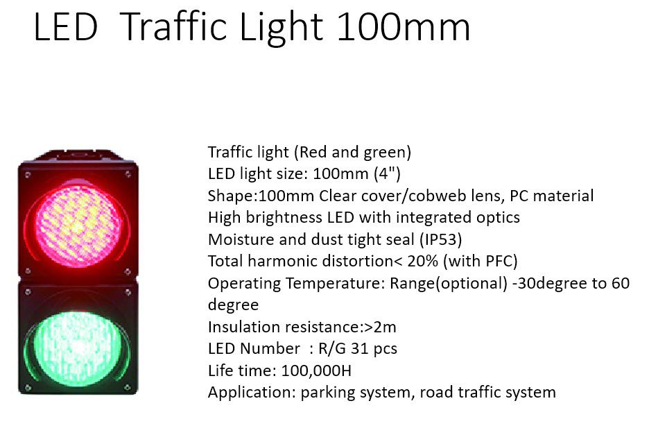 ไฟจราจรพลาสติกสีเขียวแดง ขนาด 100mm 200mm 300mm แบบติดตั้งแนวตั้ง แสดงแสงไฟ LED สว่างชัดเจนสำหรับควบคุมการจราจร