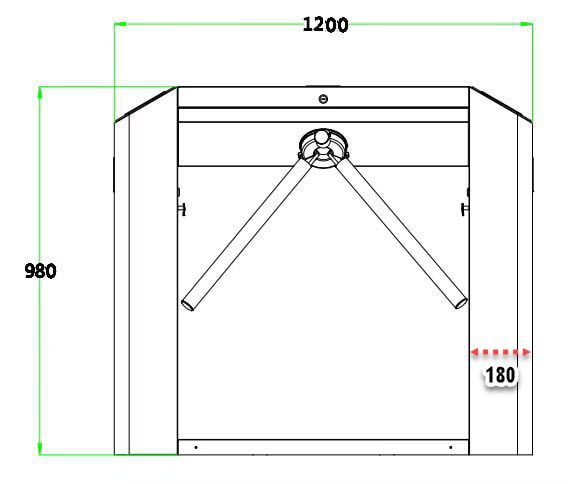 TS-K200E Tripod Turnstile