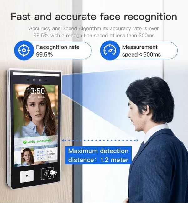 ACS-FR-HG15 Face + Card + QR Code 3-in-1 Touch Display Multi-Authentication