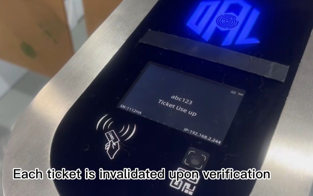 ACS-QR300 Standalone QR Code Ticket Controller + RFID + NFC 3.33