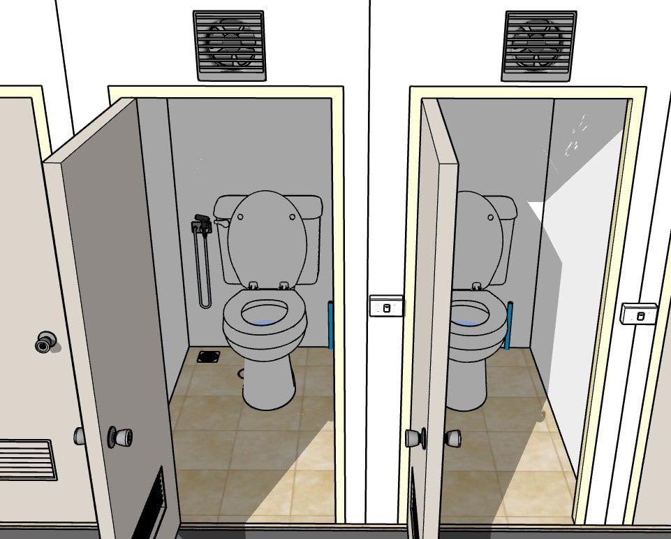 ห้องน้ำ ห้องอาบน้ำสำเร็จรูป 12 ห้อง Toilet (TEH-TL05-12) — รายละเอียดผลิตภัณฑ์