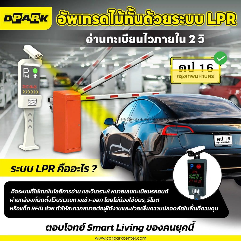 ระบบ upgrade กล้องอ่านทะเบียน