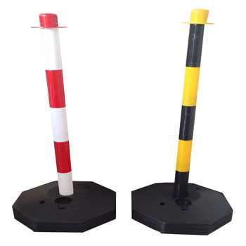 เสาหลักอ่อน 80cm Plastic bollard เสาจราจรพลาสติก