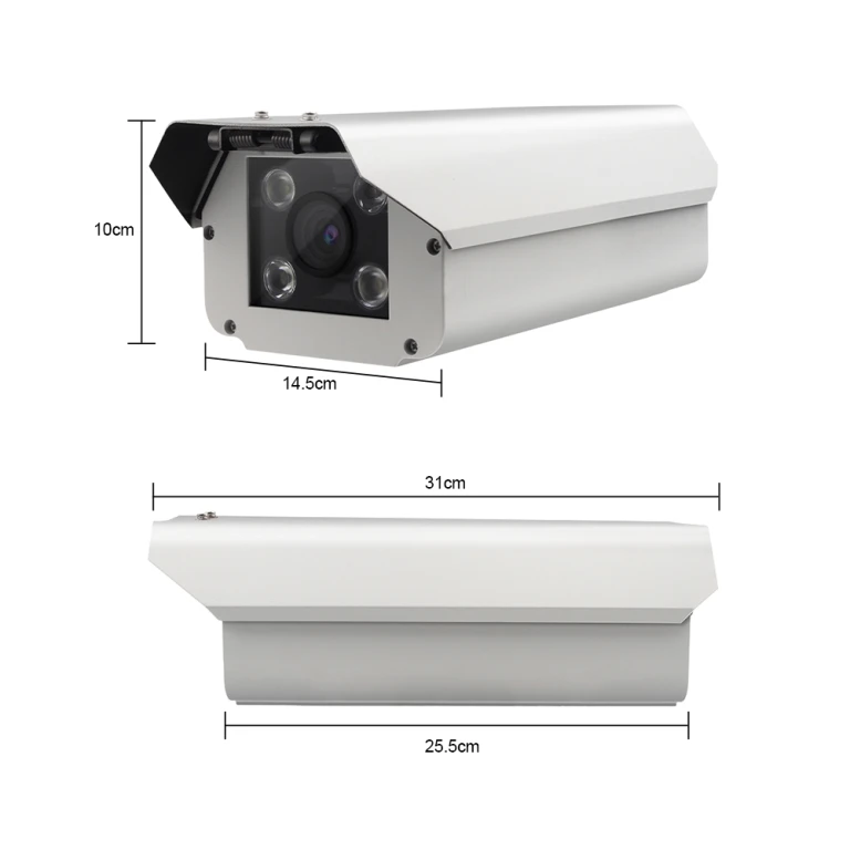 กล้องอ่านป้ายทะเบียน งานไม้กั้นรถยนต์ 5MP LPR Camera