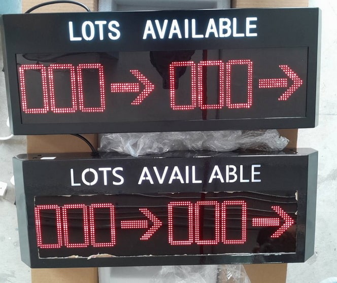 Indoor 2 Direction Display ระบบนำทางช่องจอดรถ