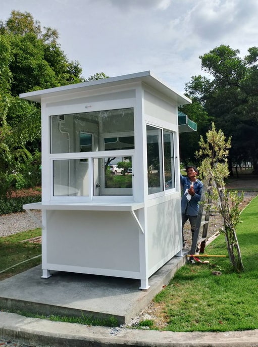 ป้อมยามสำเร็จรูป Guard Booth GB11 ขนาด 1.5x1.5 ม.