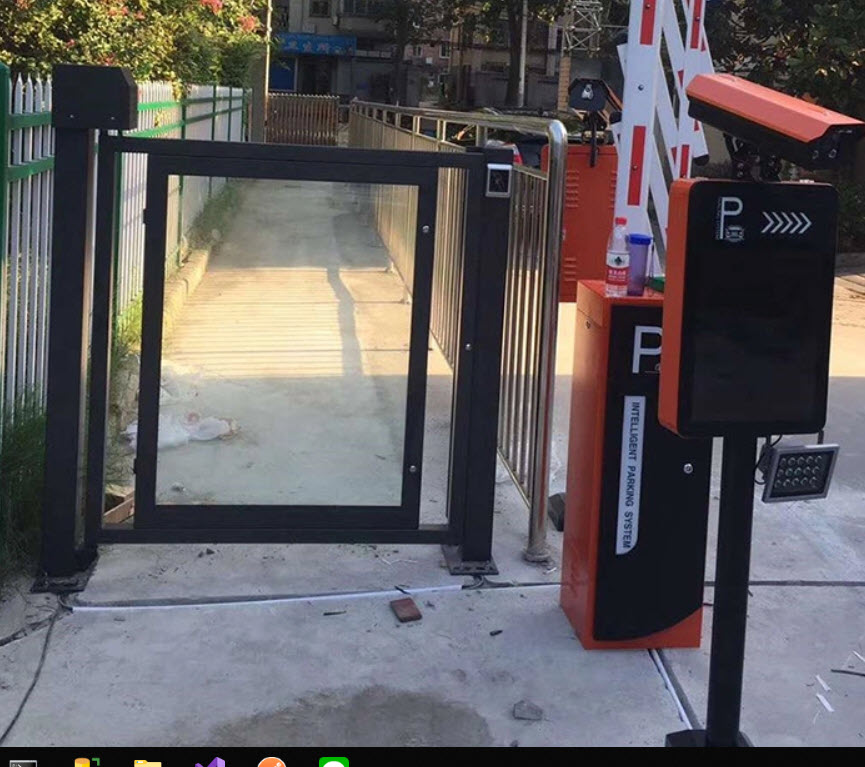 ประตูสวิง auto swing gate ทางเข้าออก