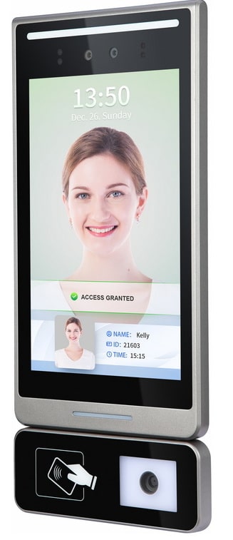 Face + Card + QR Code 3-in-1 Touch Display Multi-Authentication