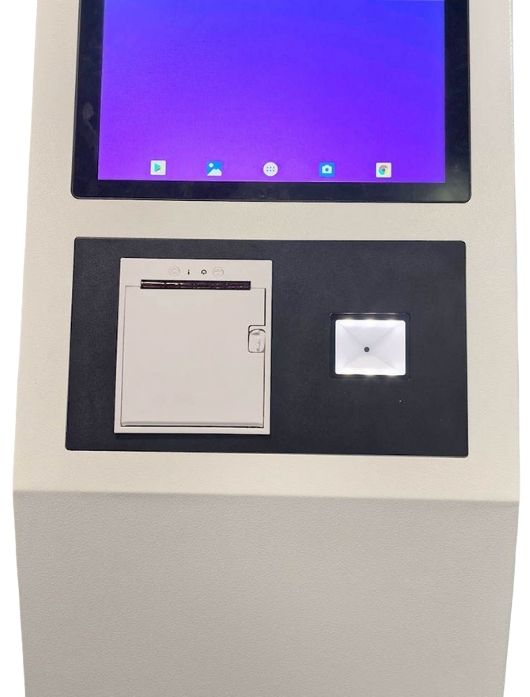 เครื่องกดบัตรคิว ตั้งพื้น จอสัมผัส 21.5" Floor Stand Queue Kiosk