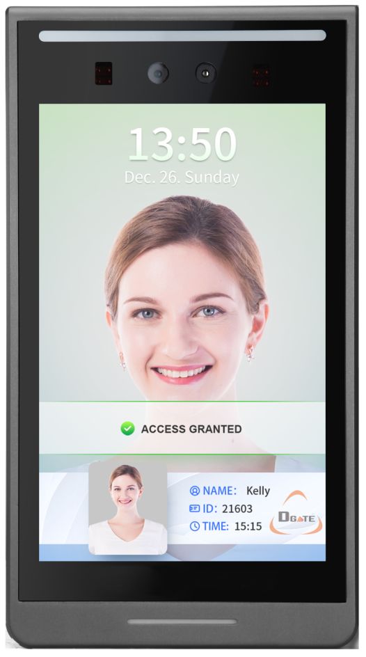 Face + Card + QR Code 3-in-1 Touch Display Multi-Authentication