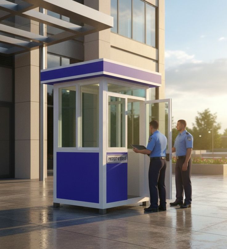 ป้อมยามสำเร็จรูป Guard Booth GB12 ขนาด 1.2x1.8 ม.