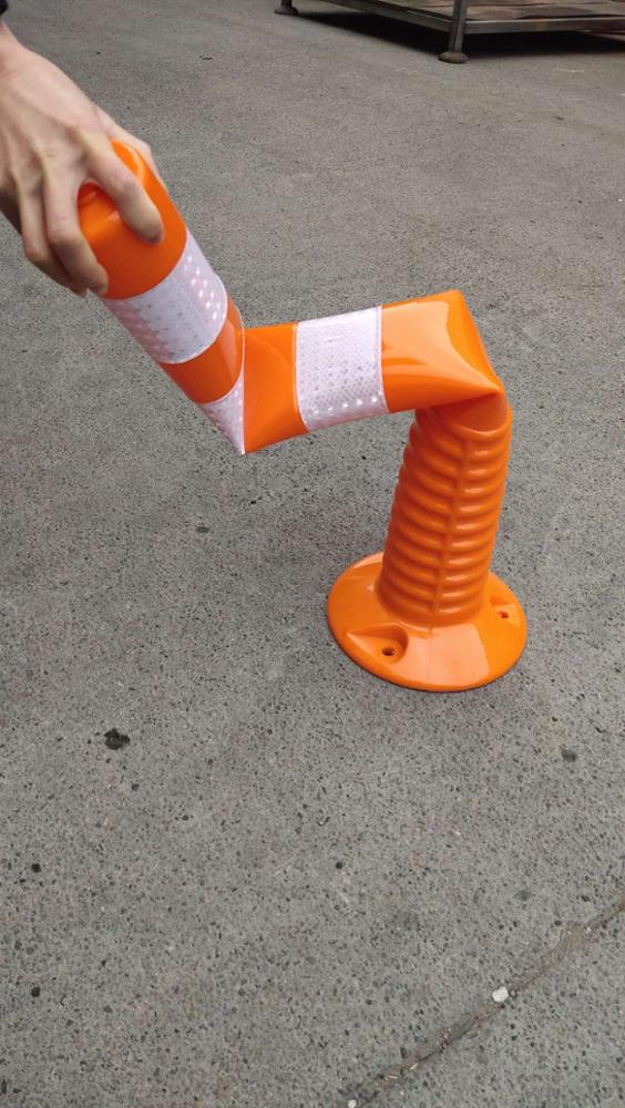 เสาหลักอ่อน เสาล้มลุก 75cm PU Spring post