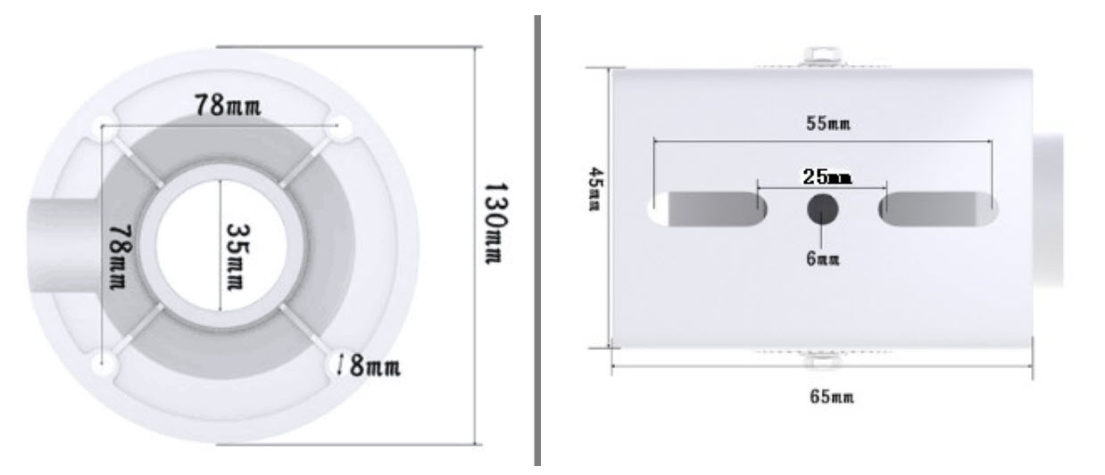 เสากล้อง CCTV ปรับระดับ 1.0-1.5m เหล็กกัลวาไนซ์ Adjustable Camera/LPR