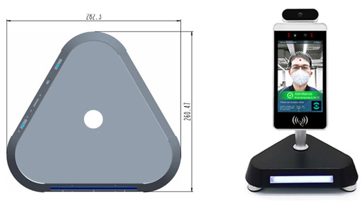 เสาเหล็ก สำหรับเครื่องสแกนใบหน้า Face Recognition
