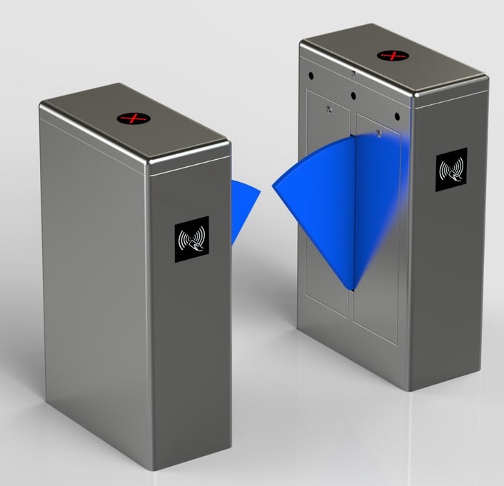 ประตูปีกผีเสื้อ Flap Barrier (Two Movement)