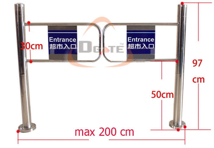ประตูกั้นบานสวิง Manual Swing Gate