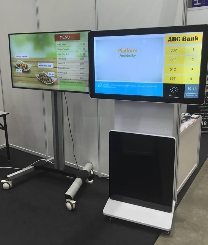 Digital Signage แบบหมุนนอนได้
