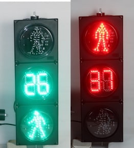 ไฟรูปคนข้ามถนน+counter